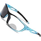 willochra Wrap Around Sports Transition Photochromic Bifocal Reading Glasses for Mens and Womens, Safety Readers sunglasses