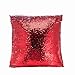 Tiaronics Magic Reversible Sequins Mermaid Pillow Cases Throw Pillow Covers Decorative Pillowcase 4040cm(1616