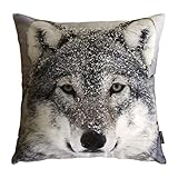 Phantoscope Mountain Snow Series Wolf Decorative Throw Pillow Case Cushion Cover 18