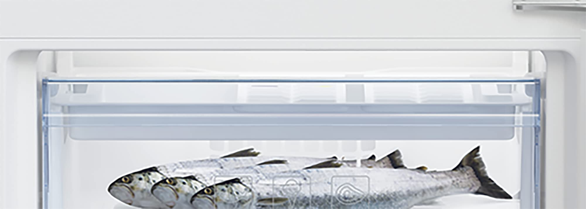 Beko BCSA285K4SN b100 integrierbare Kühl-/Gefrierkombination, 271 l Gesamtrauminhalt, Einbau-Kombination, MinFrost, Schlepptürtechnik, 35 dB, Weiß 3