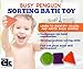 A EduKid Toys Busy Penguin Baby Bath Toy - Shape Sorter & Water Wheel Action Bath-time Toy by