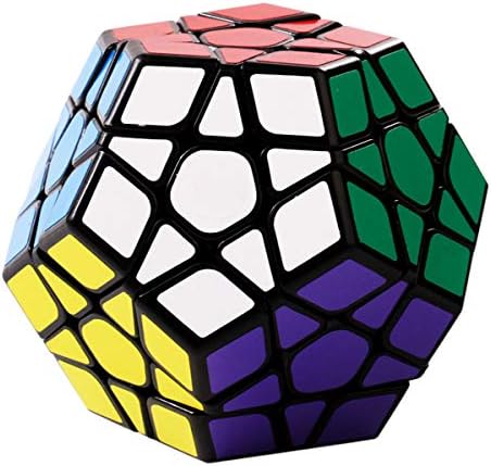 KidsPark Megaminx Rubix Cube, Magic Speed Cube Puzzle Toys For Kids & Adults, Black