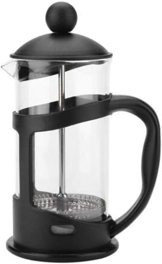 ZHCSS High Grade French Coffee Pot 350/600 ml Portable Glass Heat-Resistant French Press Filter Coffeepot, 350ml