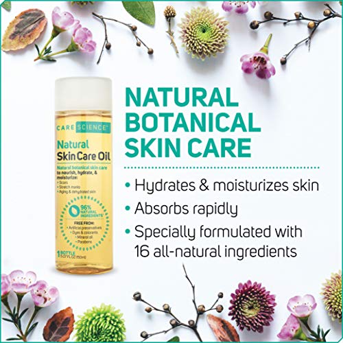 Care Science Multiuse Natural Skincare Oil, 150 ml | For Scars, Stretch Marks, Aging | Vitamin E Oil, Avocado Oil, Olive Oil, Soybean Oil, Coconut Oil, Marigold Flowers, Sunflower Seed Oil, More