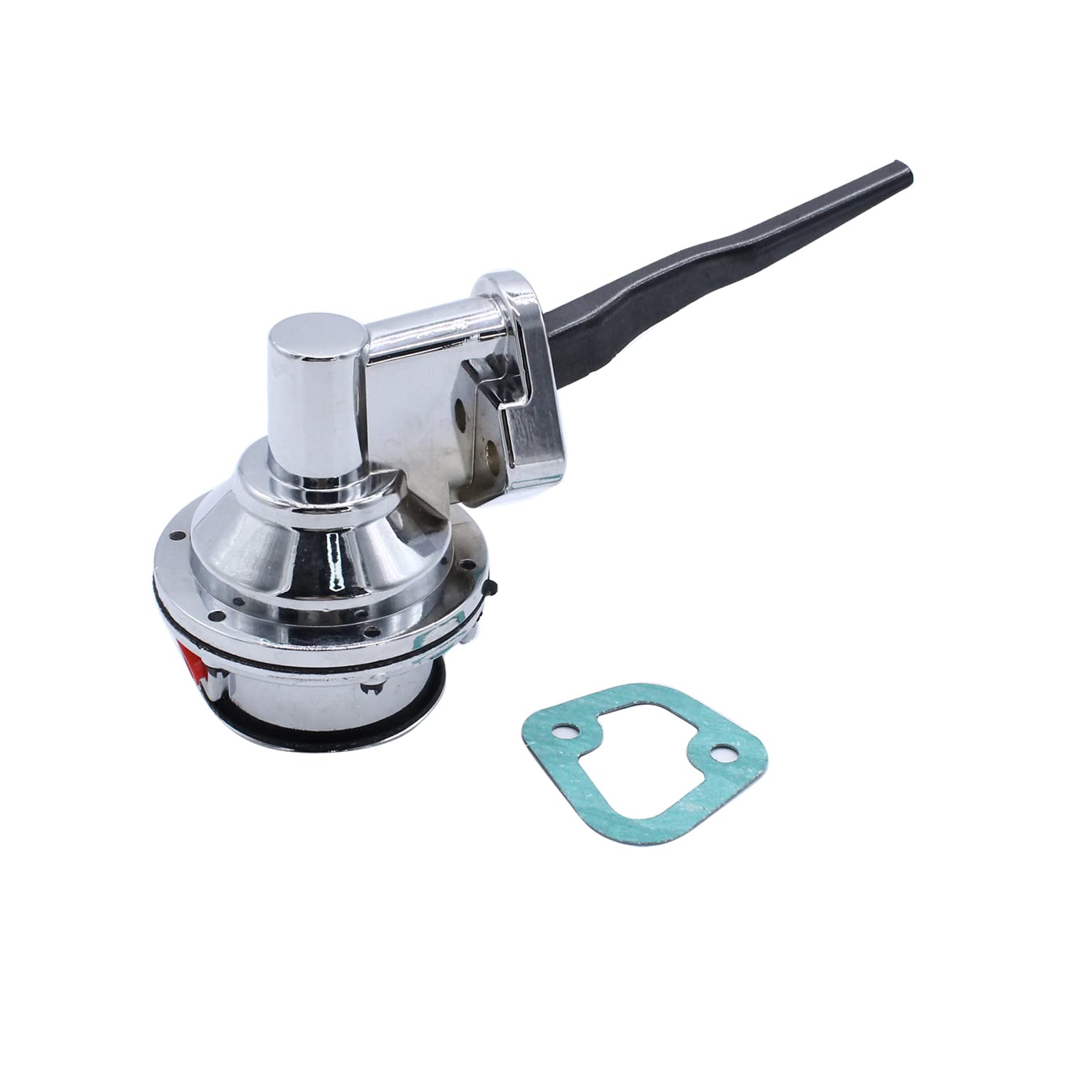 Photo 1 of 1 set SHLPDFM Mechanical Fuel Pump Chrome 6.5 PSI 1/4”NPT Inlet/Outlet Fits for Ford FE 390 427 428