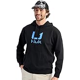 HUK mens Cotton Fleece Hoodie, Soft, Warm, Comfortable Hooded Sweatshirt Pullover