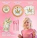 Unicorn Birthday Party Supplies for 16 Guests, Dinner and Dessert Plates, Cups, Napkins, Tablecloth, Pink-Striped Straws, Cutlery - Fun Unicorn-Themed Birthday or Baby Shower Event