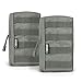 Savior Equipment Tactical Molle Pouches Versatile Lightweight Compact Accessory Utility Tool Organizer Belt Waist Bag, 2-Pack