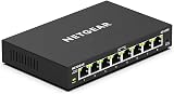 NETGEAR GS308E 8-Port Gigabit Ethernet Plus Switch Desktop Wall Mount