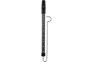 HXBER Metal Slide Whistle Scale Sliding Flute with Steel Sliding Rod Musical Instrument for Kazoo Flute for Parent- Games and