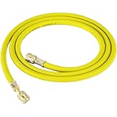 Robinair 31078 Refrigerant Charging Hose - 1/4" FFL, 72" Long, Yellow