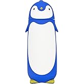 Penguin Insulated Water Bottle - Stainless Steel Vacuum Double Walled Bottle Flask Travel Mug for Kids, Students, 9.6oz, Blue