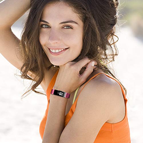 CAVN Metal Bands Compatible for Fitbit Inspire/Inspire HR Bands for Women Men Small Large, Replacement Stainless Steel Wrist Strap Accessory - Thumbnail 7