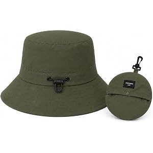 Packable Outdoor Bucket Hat – Lightweight Waterproof Quick-Dry Sun Hat for Hiking & Fishing