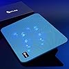 KLIM-Serenity-Laptop-Cooling-Stand-for-Laptop-11-to-156-inches-Perfect-for-Small-and-Medium-Laptops-Stable-And-Sturdy-Metal-Grid-Silent-Laptop-Cooling-Pad-NEW-2020-Blue KLIM Serenity + Laptop Cooling Stand for Laptop + 11 to 15.6 inches + Perfect for Small and Medium Laptops + Stable And…