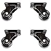 Black Ice SNO-1508-WHLS Black Snowmobile Lift Wheel Set