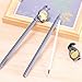 WIN-MARKET Cute Kawaii Cartoon Donkey Head Ballpoint Black Ink Gel Pen Cute Kids party Gift (8PCS)