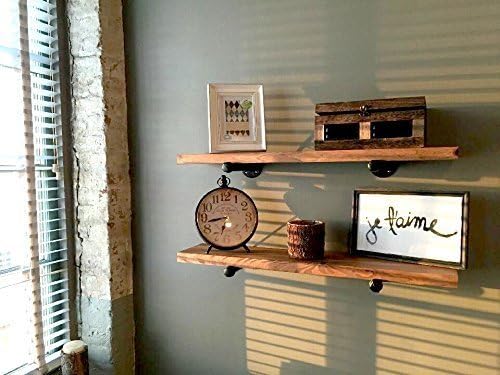 Rustic Floating Shelf - Industrial Shelving - Floating Wall Shelf - Wood Floating Shelf - Wooden Wall Shelf - Long Floating Shelf - Mantel Shelf - Farmhouse Shelving - Shelf Wall Mounted