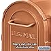 Salsbury Industries 4850A-COP Antique Rural Mailbox, Copper