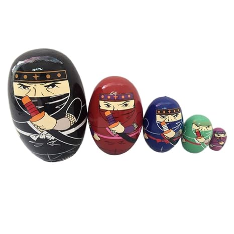 Healifty Little Russian Nesting Naruto Dolls Toys Table Decoration