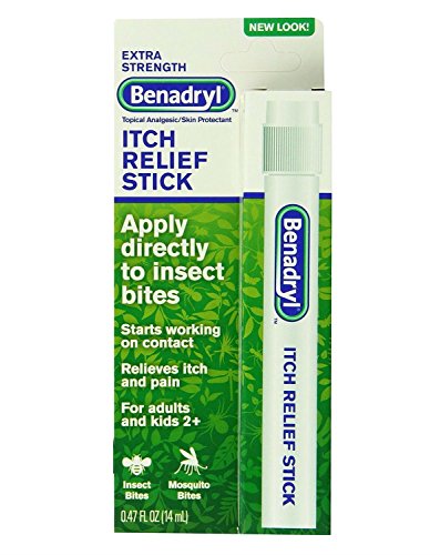 Benadryl Itch Relief Stick, Extra Strength, 0.47 Ounce (Pack of 4)