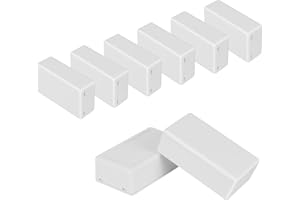 HoHaing Project Box 8 Pieces Electrical Box Small Junction Box ABS Plastic Enclosure Power Electronic Case White 2.76" x 1.65" x 0.91"(70 x 42 x 23mm)