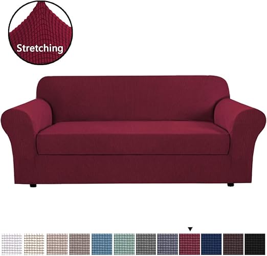 Amazon Com H Versailtex High Stretch Sofa Cover 2 Pieces Stylish