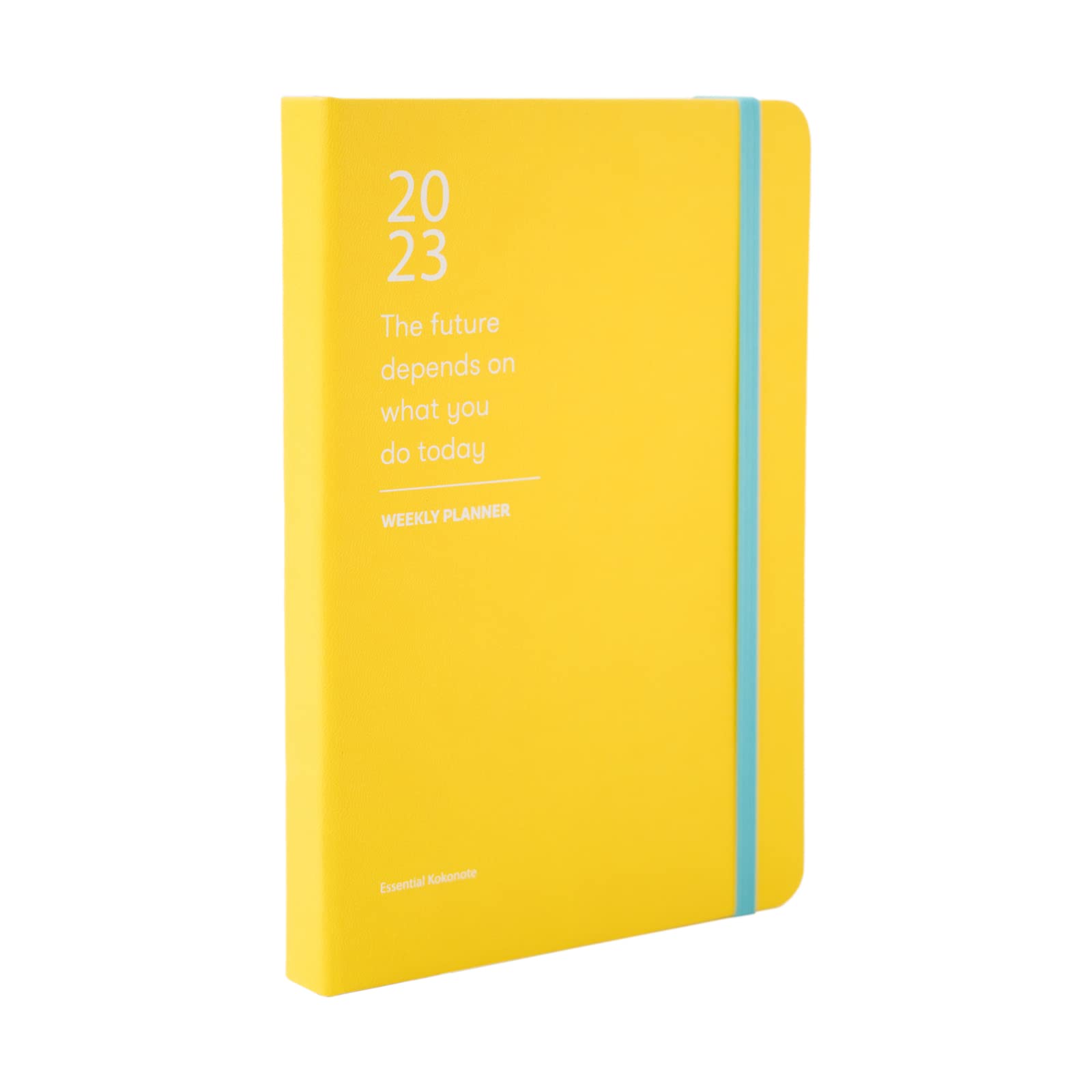 Kokonote Colour Fun Yellow A5 2023 Week To View Diary | December 2022 - | Weekly Planner | With Stickers And Pocket | | Cute Stationery, AAKOSVA5CF2303