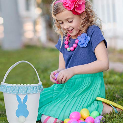 Pack Easter Bunny Baskets Tote, Easter Eggs Hunt Bunny Bags