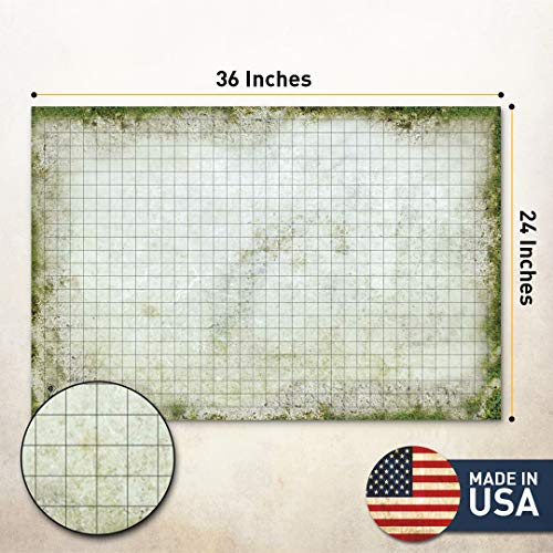 Battle Grid Game Mat Ultra Durable Polymer Material RolePlaying