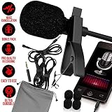 RockDaMic Professional Lavalier Microphone Best Clip-on System Lapel Mic Condenser for Recording, Youtube, DSLR, Interview and ASMR Microphone