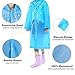 Portable Kids Children Rain Poncho, Opret Reusable Raincoat with Hoods and Sleeves, Durable, Lightweight and Perfect for Outdoor Activities (2 pack, blue)