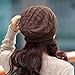 Women's Pearl Decoration Knitted Woolen One Ball Mesh Cover Up Hat (A)