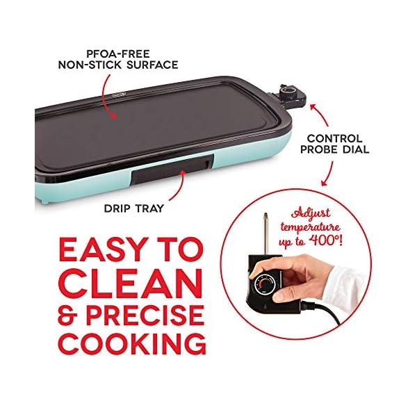 DASH Everyday Nonstick Electric Griddle for Pancakes, Burgers