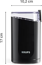KRUPS F2034238 Coffee Mill and Spice Grinder 200W 75g Capacity Black view 3