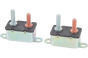 ciciglow Auto Reset Circuit Breaker Light Weight Compact Size Easy to Use for Winches, ATVs (50A)