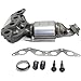 Evan Fischer Catalytic Converter Compatible with Honda Civic 2001-2005 Front