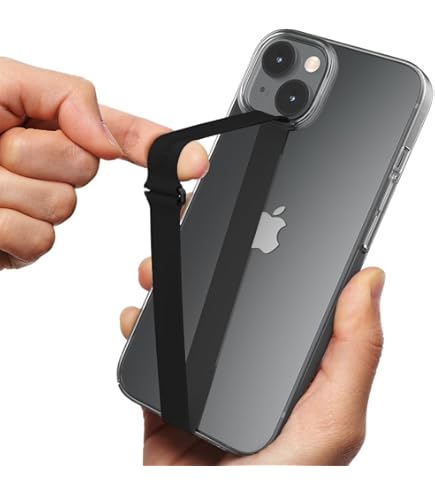 Amazon.com: Sinjimoru Stretchable Silicone Phone Strap, Flexible