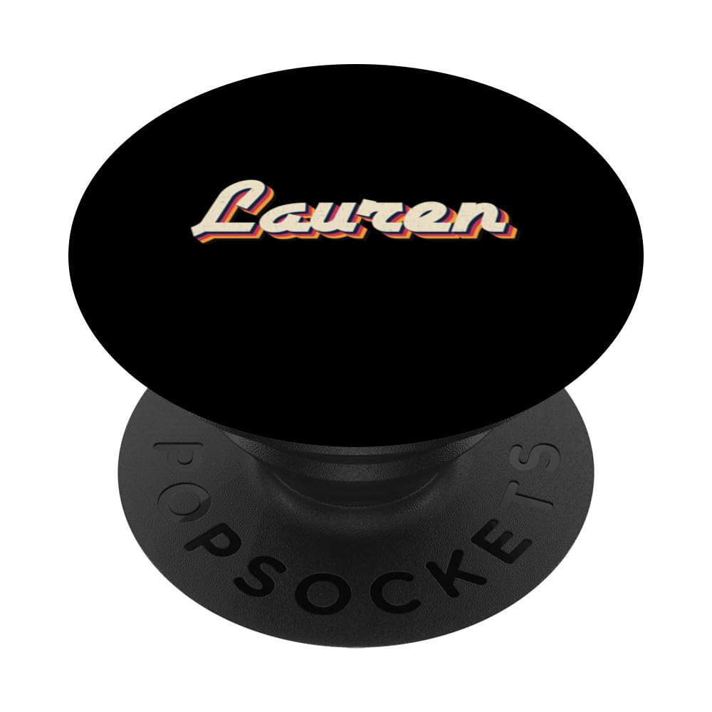 Lauren Gifts Idea Retro First Name Vintage Lauren PopSockets Swappable PopGrip