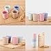 UPSTYLE Eco Friendly Healthy Wheat Straw Biodegradable Bamboo Plastic Mug, Tumbler, Cup for Water, Coffee, Milk, Juice, Tea size 200ml (Pack of 4,Green, Blue, Pink, Yellow)