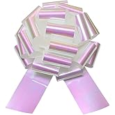 1Pcs 14 Inch Giant Large Pull Bow Big Bow,Great Gift Bow for appliances,Bikes,Table Decorations and Party Events (White)