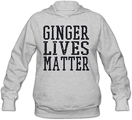QinXi Women's GINGER LIVES MATTER Funny Hoodie