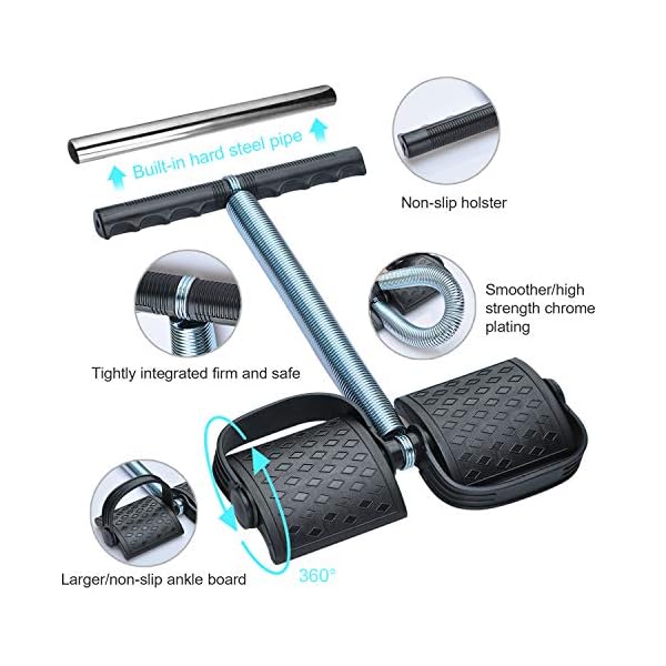 COVVY-Elastic-Sit-Up-Pull-Rope-Spring-Tension-Foot-Pedal-Abdomen-Leg-Exerciser-Tummy-Trimmer-Equipment-Bodybuilding-Home-Gym-Arm-Waist-Sport-Fitness-Stretching-Slimming-Training Covvy Elastic Sit Up Pull Rope Spring Tension Foot Pedal Abdomen Leg Exerciser Tummy Trimmer Equipment Bodybuilding Home…