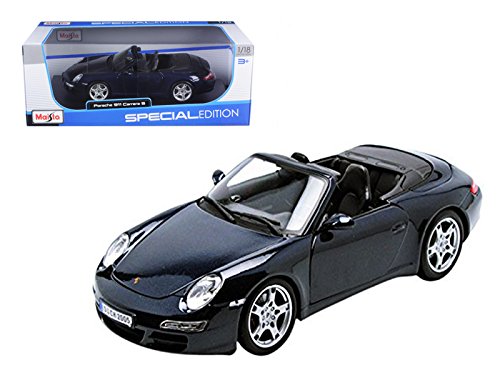 Maisto 1:18 Scale Porsche 911 Carrera S Cabriolet Diecast Vehicle Azul Marino