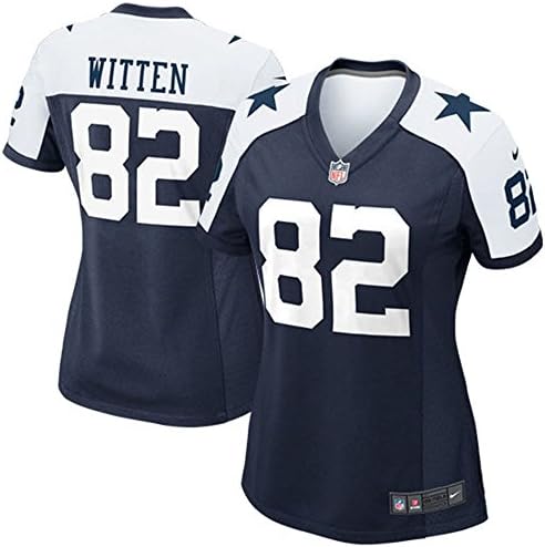 Women's Jason American Football Game Jerseys 82 Witten Jersey Navy Alternate color Size S