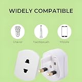 Dapter 1A Fused Shaver Plug Adapter UK 2 Pin to 3 Pin Converter for Toothbrush view 3