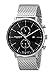 Akribos XXIV Men's Multifunction Watch - 2 Subdials Month, GMT and Date Window on Stainless Steel Mesh Bracelet - AK685