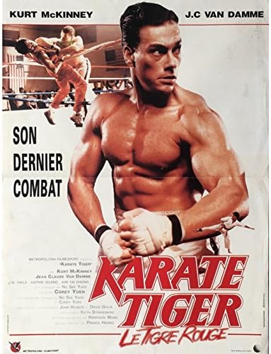 KARATE TIGER Affiche de film 40x60 cm - 1986 - Jean-Claude Van ...