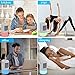 Portable Air Conditioner Fan,Personal Desktop Fan Mini Air Cooler Table Evaporative Ac Cooling Fan Noiseless Purifier Fresh Humidifier with Handle and 7 Colors Led Lights For Bedroom, Home, Car,Office