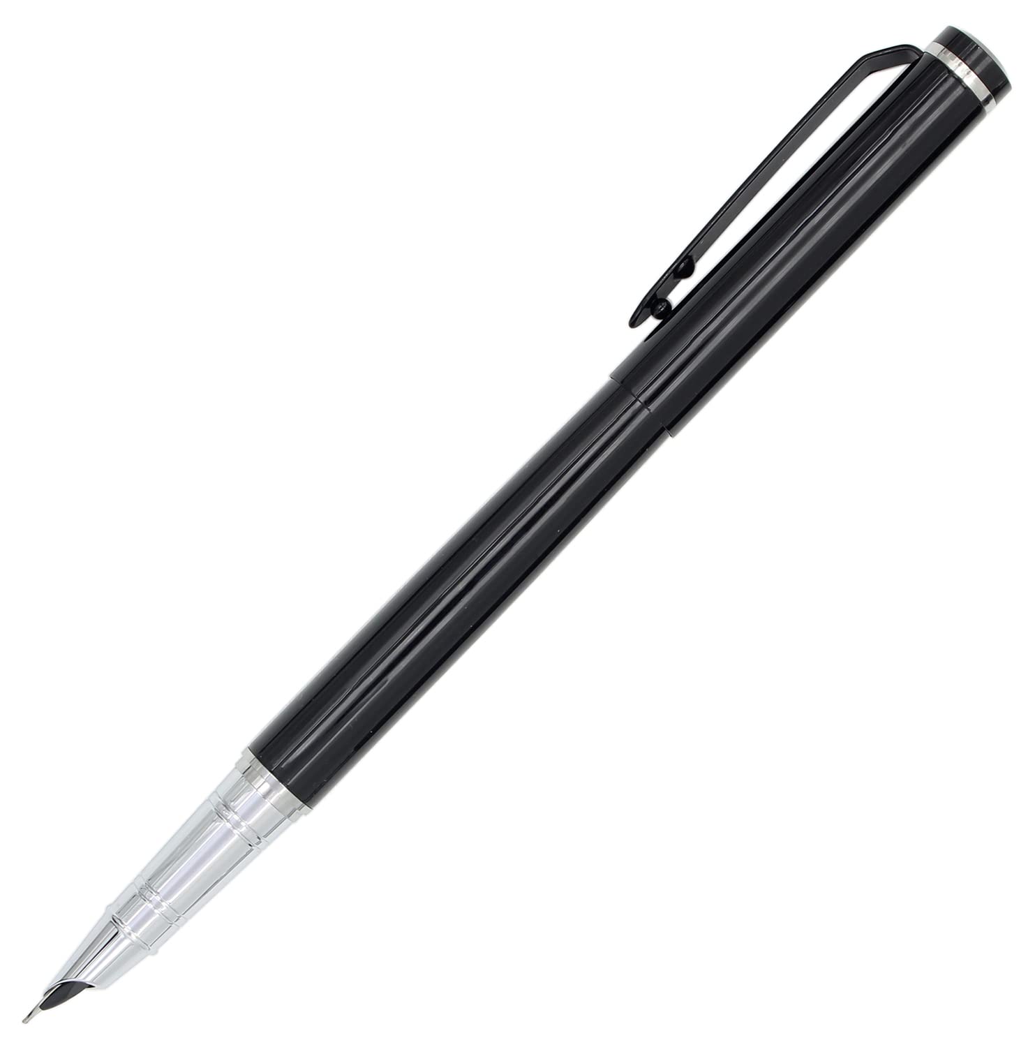 Gullor Advanced Jinhao Fountain Pen 101 Black with Silver